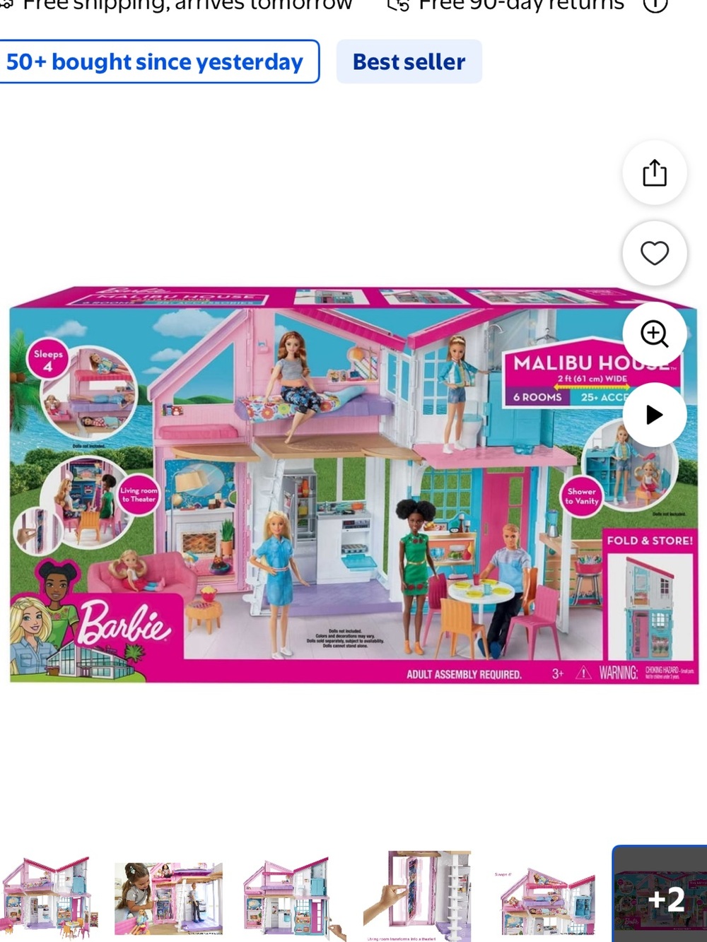 Barbie Malibu Dreamhouse BNIB